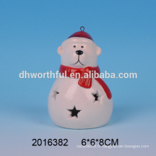 2016 New Arrival Cheap Ceramic Christmas Bear Decoration